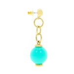 BUBBLES 2 - BUBBLES are truly fresh like a bubble, made with in light gold and turquoise resin. - A.Z. Bigiotterie
