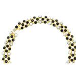 BOUQUET 4 - A formal choker that gives light to your face thanks to its black stones and pearls. - A.Z. Bigiotterie