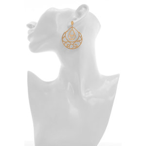 INDIA - A sweet and refined earring in pink gold , ideal for an everyday wear. - A.Z. Bigiotterie