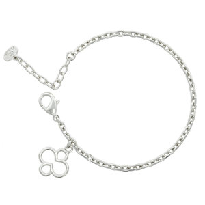 LUCKY - LUCKY is a bracelet made of rodhium with a charm with the shape of a little quatrefoil: a perfect gift idea if you wish to bring good luck! - A.Z. Bigiotterie