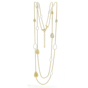 GIULIA - GIULIA is the perfect jewel to give light to the face, made of light gold and rodhium. - A.Z. Bigiotterie