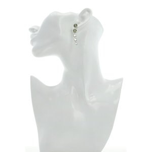 LIGHTING BOLD - Earrings composed by crystal tones from fumè to white, give a special light to the face. - A.Z. Bigiotterie