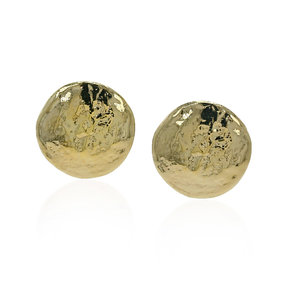 A STEP ON THE MOON - An earring that we can define lunar! Its surface, made of light gold, in fact reminds of the most famous satellite, suited to the ones who want be mysterious and charming! - A.Z. Bigiotterie