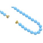 TANIA - Choker with turquoise resins spheres and magnetic gold closing...simple but catchy! - A.Z. Bigiotterie