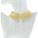 CAROLINE - Un girocollo in oro chiaro dall'effetto choker, raffinato e sofisticato per una donna che vuole farsi notare. - A.Z. Bigiotterie