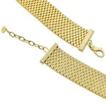 CAROLINE - Un girocollo in oro chiaro dall'effetto choker, raffinato e sofisticato per una donna che vuole farsi notare. - A.Z. Bigiotterie