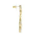 DAISY - A daisy earring full of harmony and refinement in light gold and rodhium with crystals. - A.Z. Bigiotterie