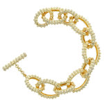 MARY - A fun bracelet braided in gold plate. - A.Z. Bigiotterie
