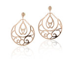 INDIA - A sweet and refined earring in pink gold , ideal for an everyday wear. - A.Z. Bigiotterie