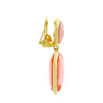 PLAY WITH ME - PLAY WITH ME is an earring for both a daily wear and a special night, composed by light gold and pink resin. - A.Z. Bigiotterie