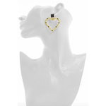 REGINA DI CUORI 2 - Gli orecchini REGINA DI CUORI sono perfetti da abbinare con la sua collana per avere un look grintoso grazie alle sue pietre nere in bagno oro chiaro, ma allo stesso tempo, raffinato ed elegante. - A.Z. Bigiotterie