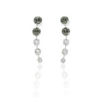 LIGHTING BOLD - Earrings composed by crystal tones from fum&egrave; to white, give a special light to the face. - A.Z. Bigiotterie